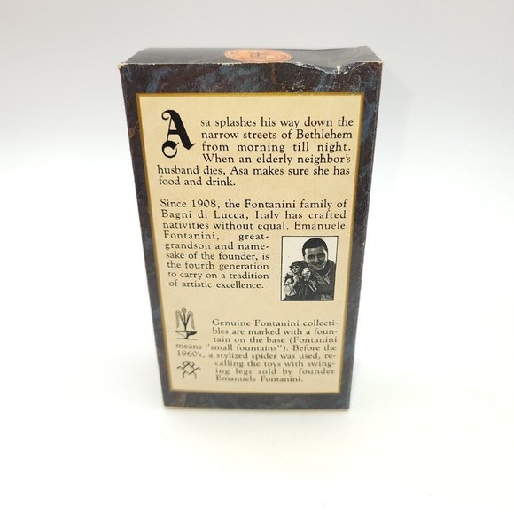 The Fontanini Nativity Asa Water Boy 5" Heirloom 1983  Collection Figure - Picture 2 of 9